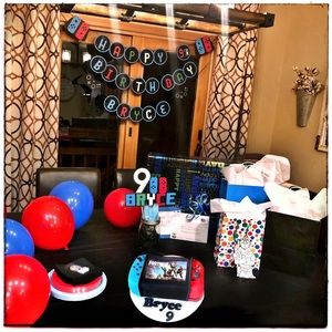 Nintendo switch birthday decorations!